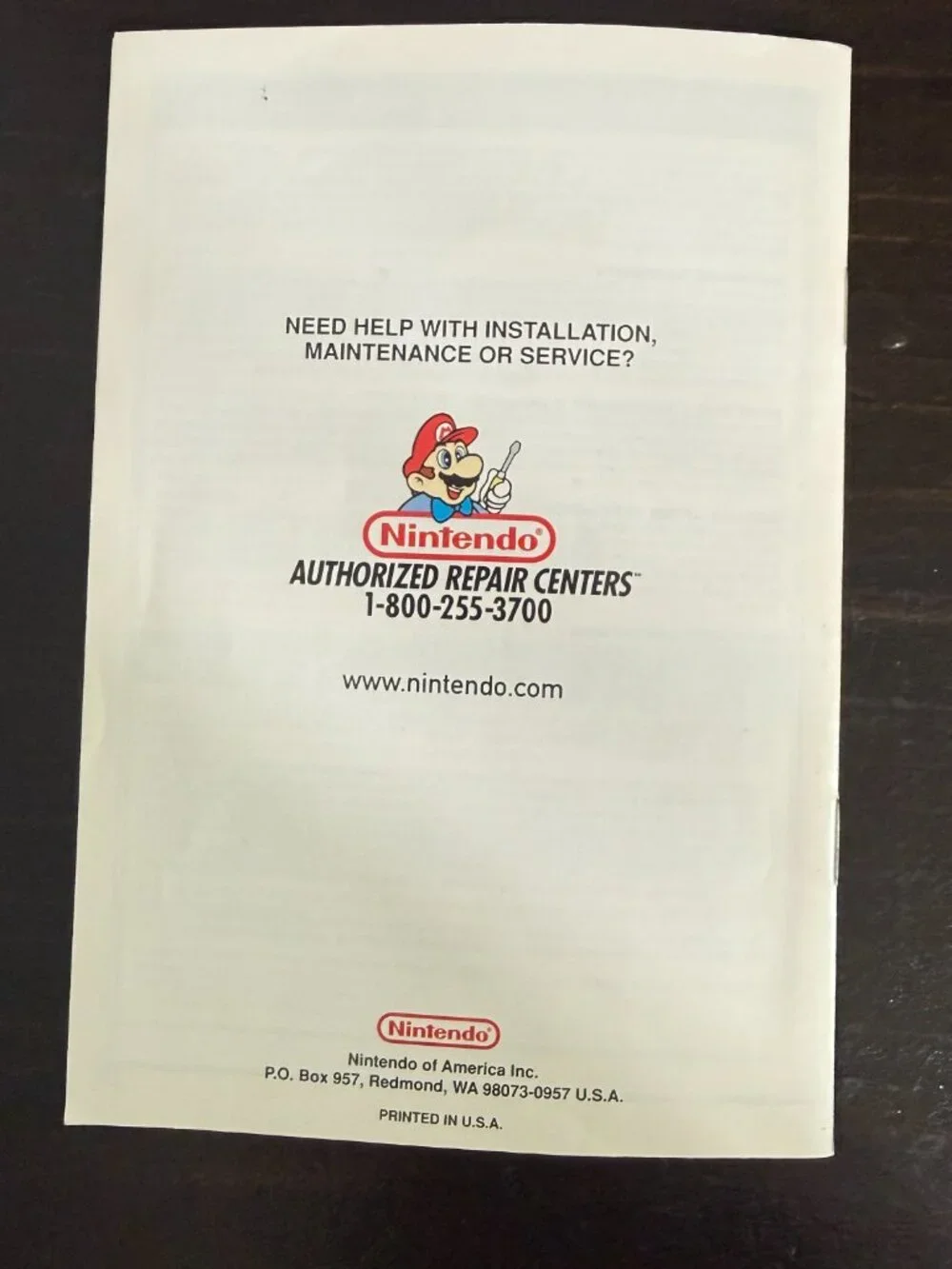 Nintendo Super Mario 64 Instruction Booklet Manual Nintendo 64 English Original